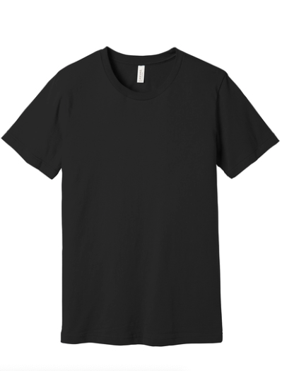 BC3001 BELLA+CANVAS Unisex Jersey Short Sleeve Tee - BLACK