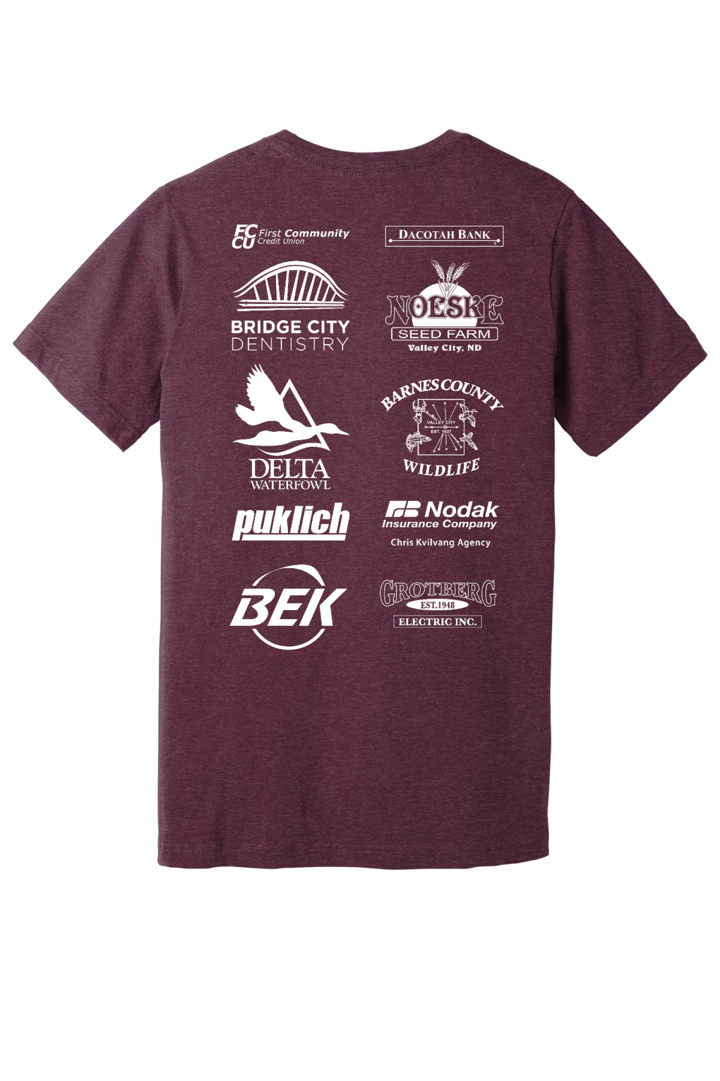 Back Design - Heather Maroon