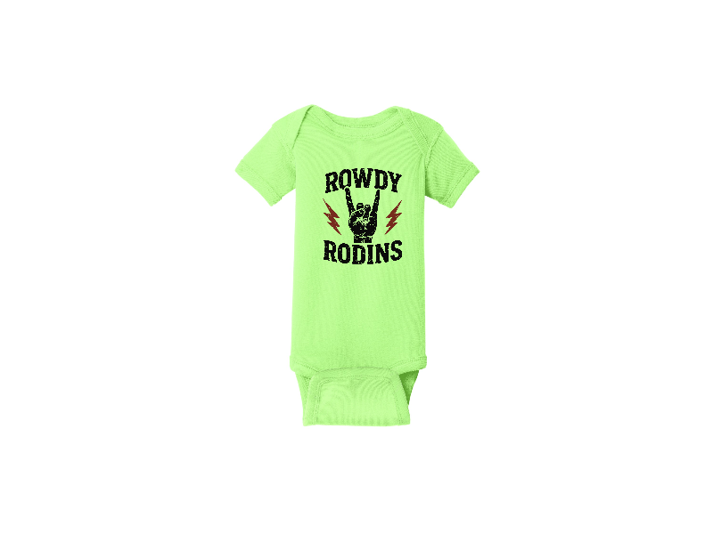 Rabbit Skins Infant Short Sleeve Baby Rib Bodysuit. RS4400