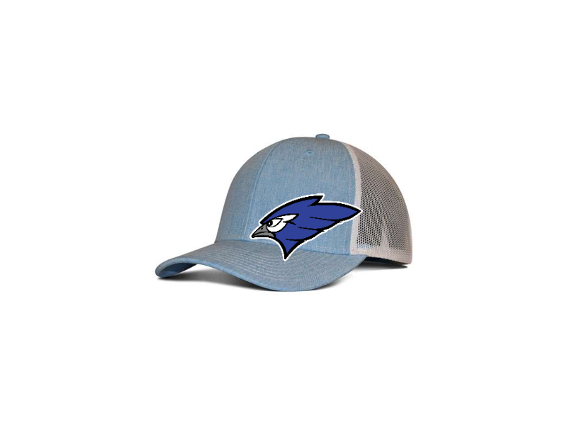 Front Design - Sky Blue Heather/ White