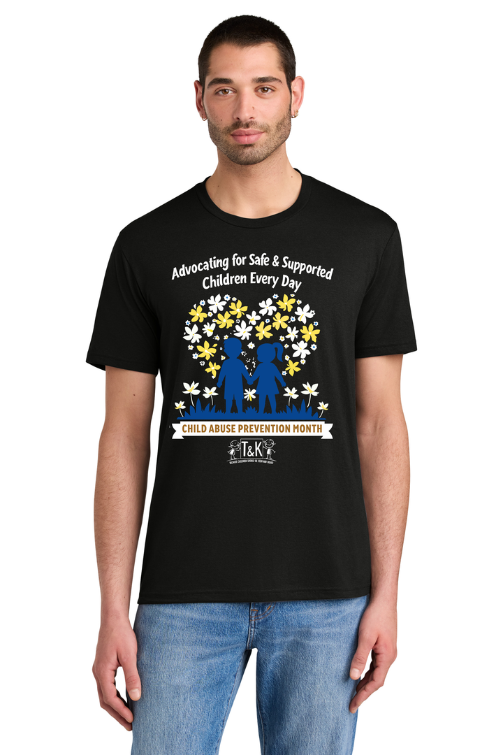 T&amp;K Child Abuse Month District Tri Blend DM130