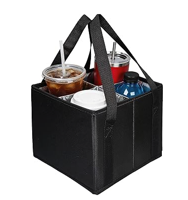 Reusable Drink Carrier with Handle 4 cups
