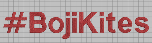 #BojiKites embroider Full Back