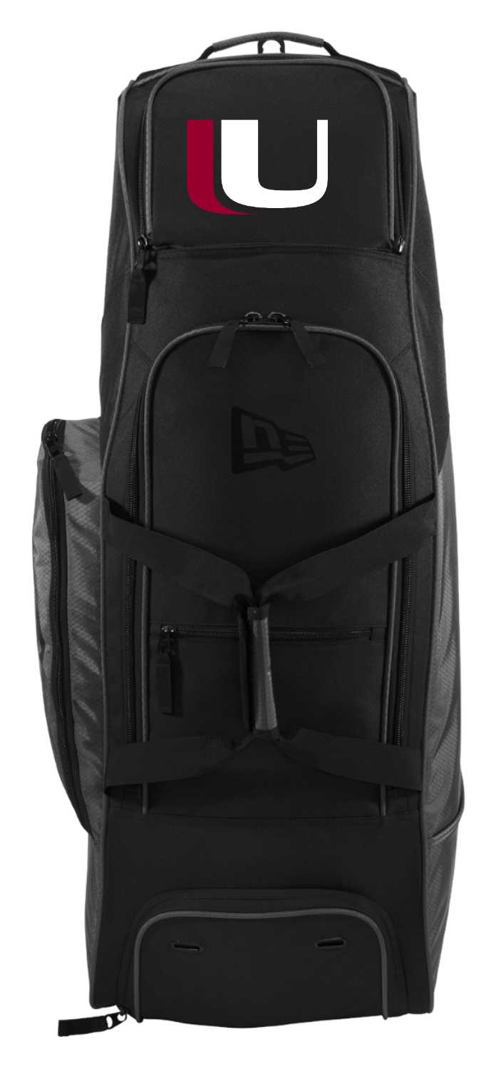 Unison New Era Shutout Wheeled Bat Bag NEB701 — Graphite/ Black