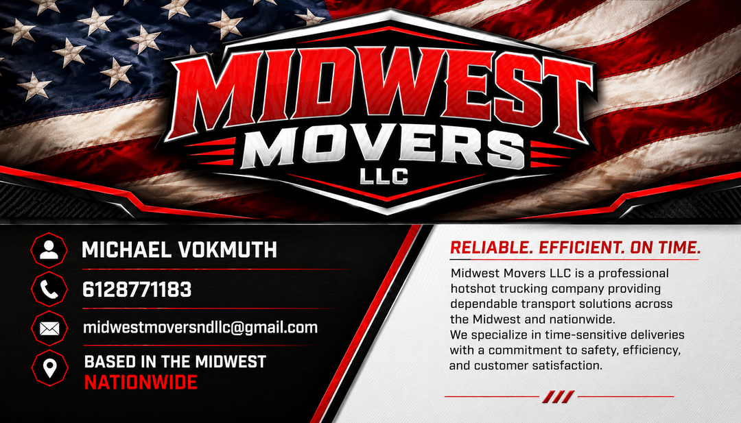 Midwest Movers Business Cards