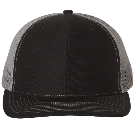 Richardson 112 Trucker Cap Black / Charcoal