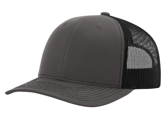 Richardson 112 Trucker Cap Charcoal / Black