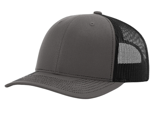 Richardson 112 Trucker Cap Charcoal / Black