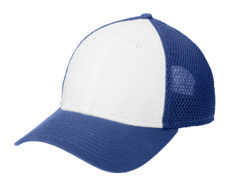 NE204 New EraSnapback Contrast Front Mesh Cap White/Royal