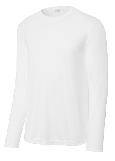 ST350LS Sport-Tek Long Sleeve PosiCharge Competitor Tee - WHITE