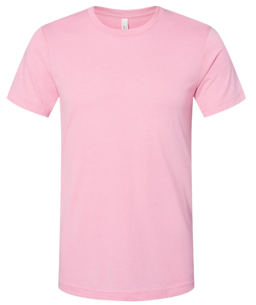BELLA + CANVAS CVC Jersey Tee - 3001CVC - HEATHER BUBBLE GUM