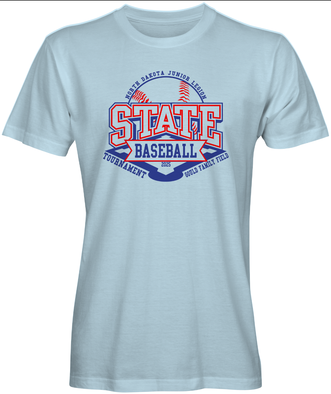 North Dakota Junior Legion State Baseball Tee. DM130