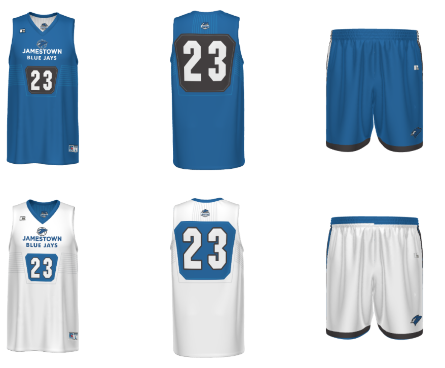 Jamestown Basketball Booster Reversible Game Top and Bottom. MUST USE LAST YEARS NUMBER