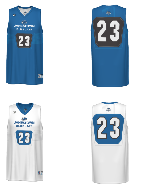 Jamestown Basketball Booster Reversible Game Top ONLY. MUST USE LAST YEARS NUMBER