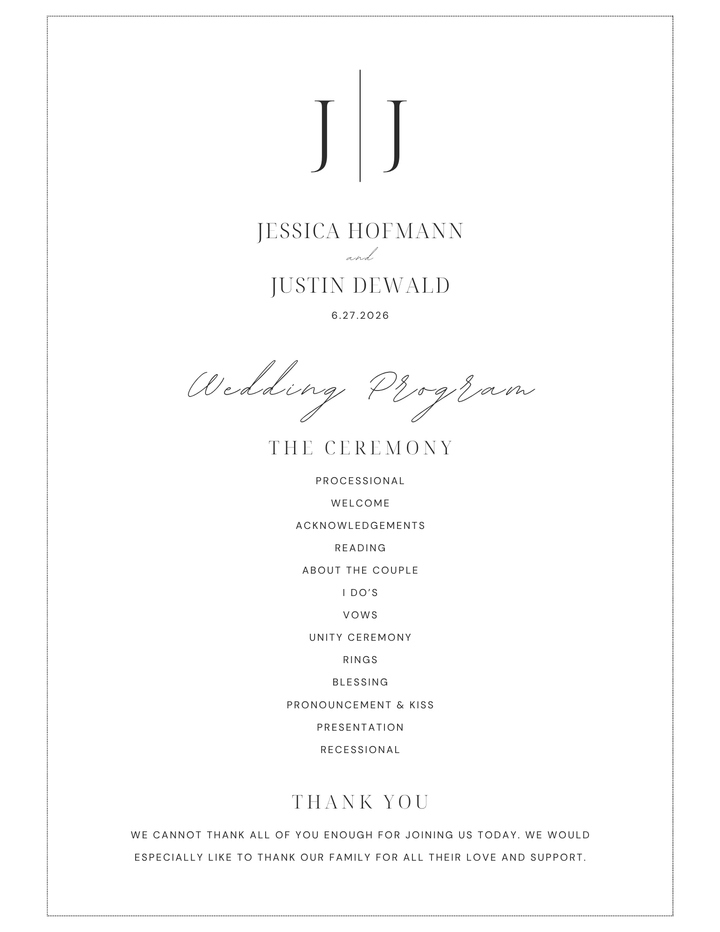 Wedding Programs