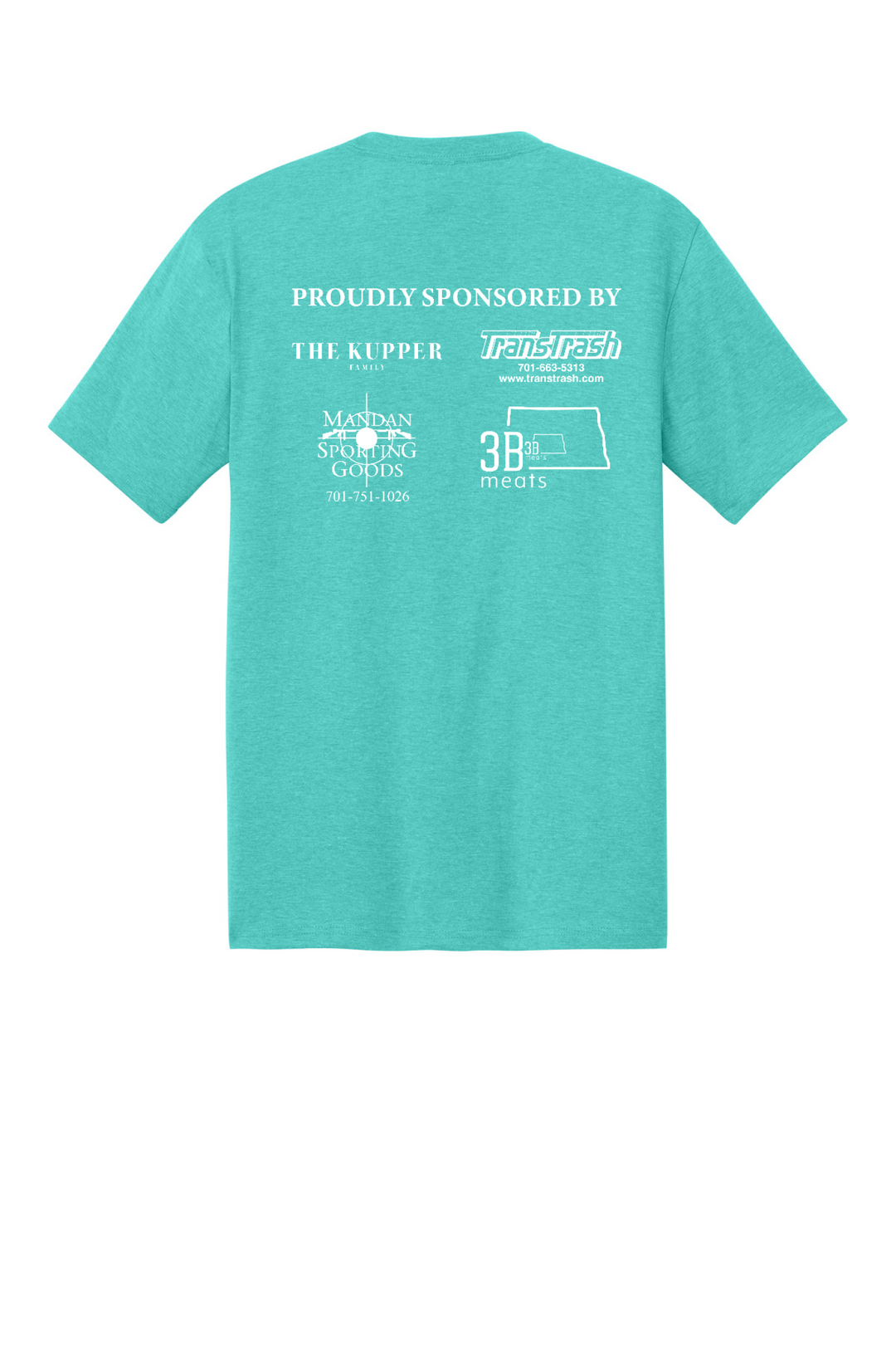 Back Design - Aqua Heather