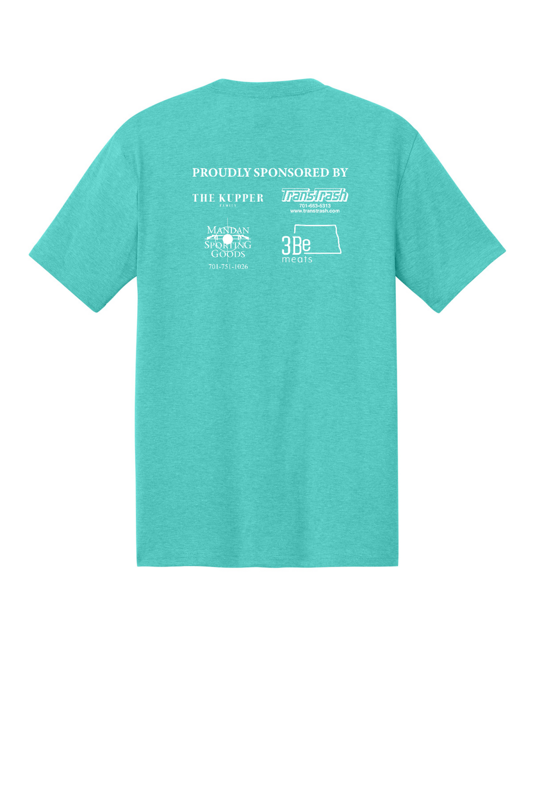 Back Design - Aqua Heather