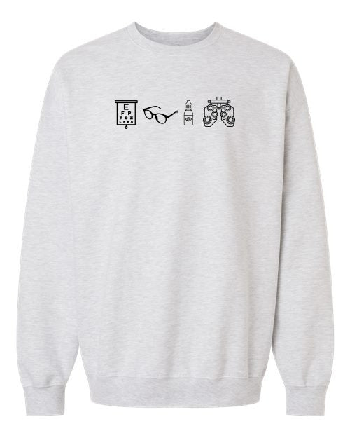 4 Optical Gildan Softstyle Crewneck Sweatshirt SF000