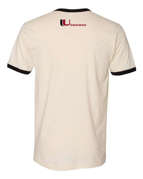 Uinsurance (Front and back) Unisex Cotton Ringer T-Shirt 3604
