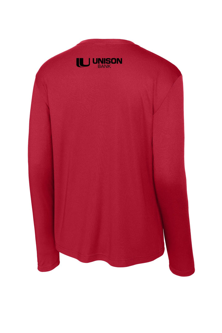 Unison Bank Sport-Tek Long Sleeve PosiCharge Tee. ST350LS