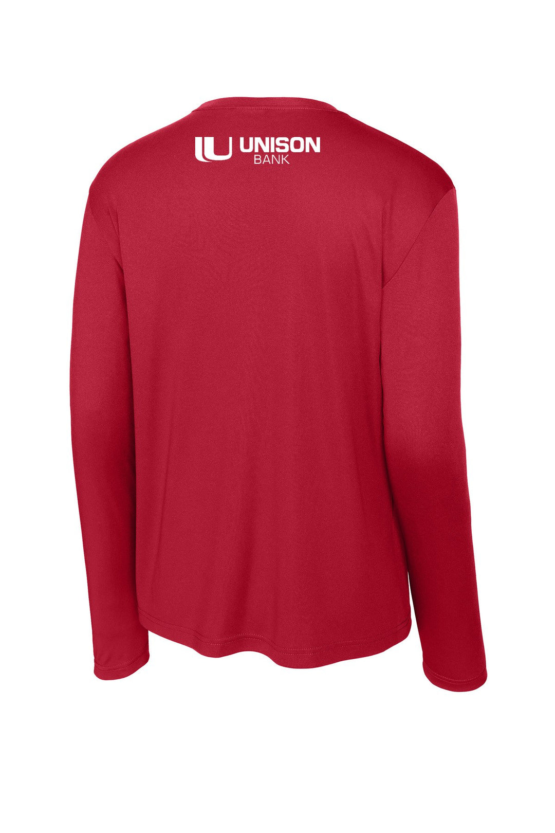Unison Bank Sport-Tek Long Sleeve Competitor Tee. ST350LS (Front&amp;Back)