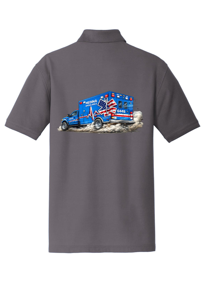 Medina Ambulance TALL Core Classic Pique Polo. TLK100