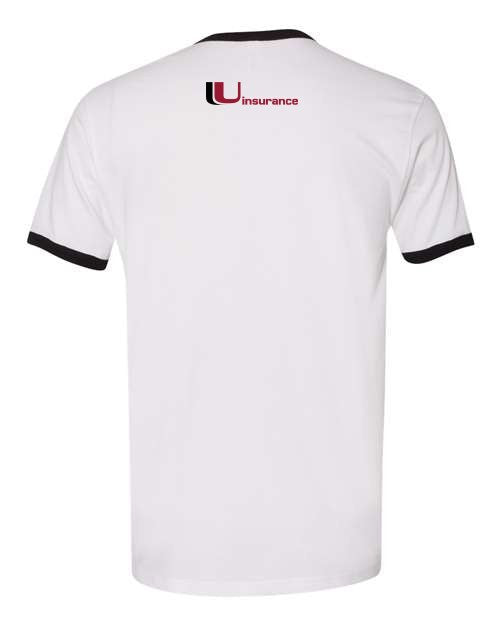 Uinsurance (Front and back) Unisex Cotton Ringer T-Shirt 3604