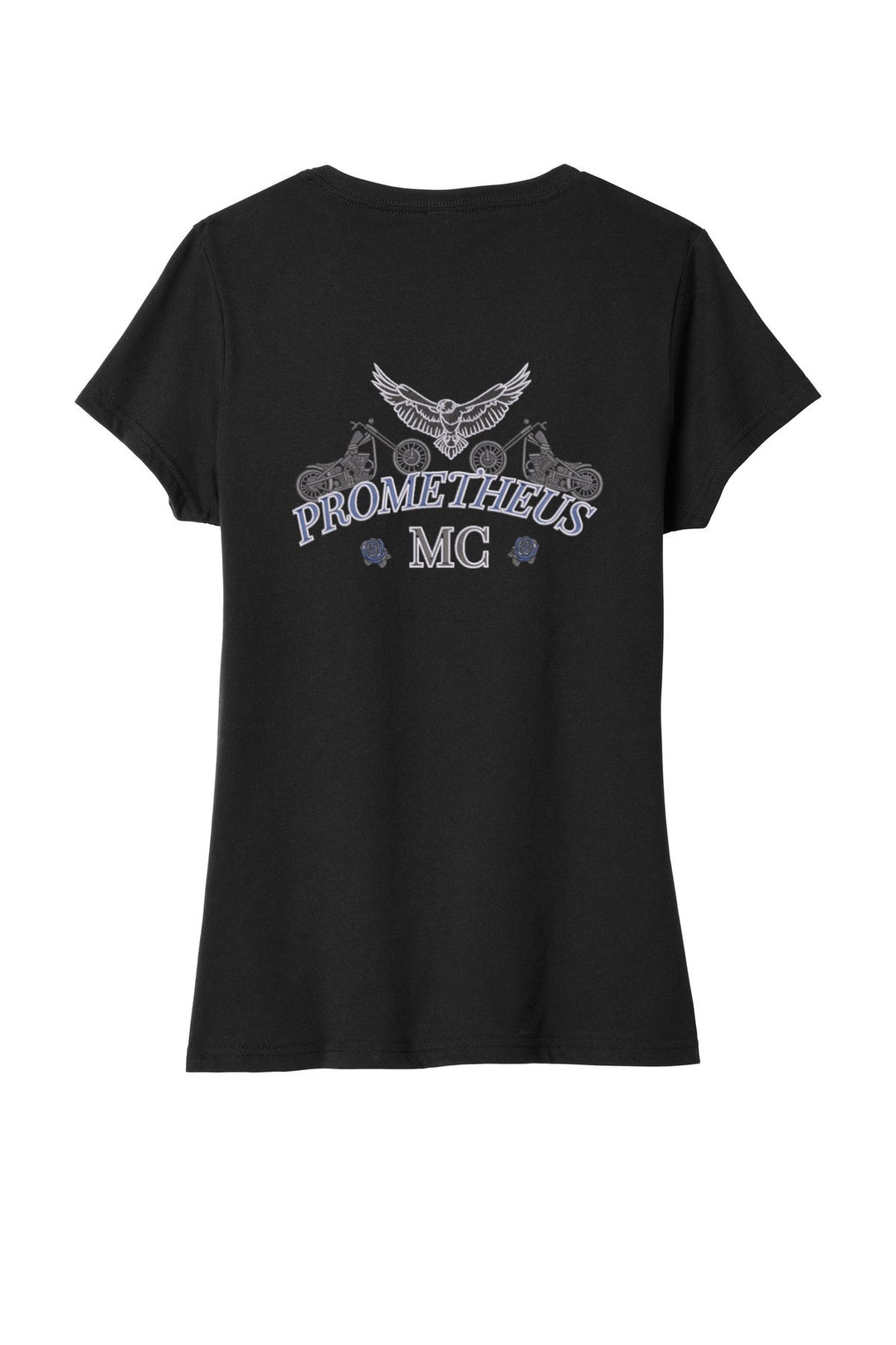 Port &amp; Company V-Neck Tee. LPC455V BACK AND SLEEVES ONLY