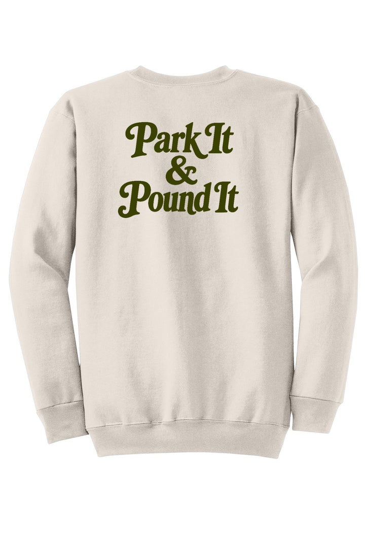 Port &amp; Company - Core Fleece Crewneck Sweatshirt. PC78 — Natural