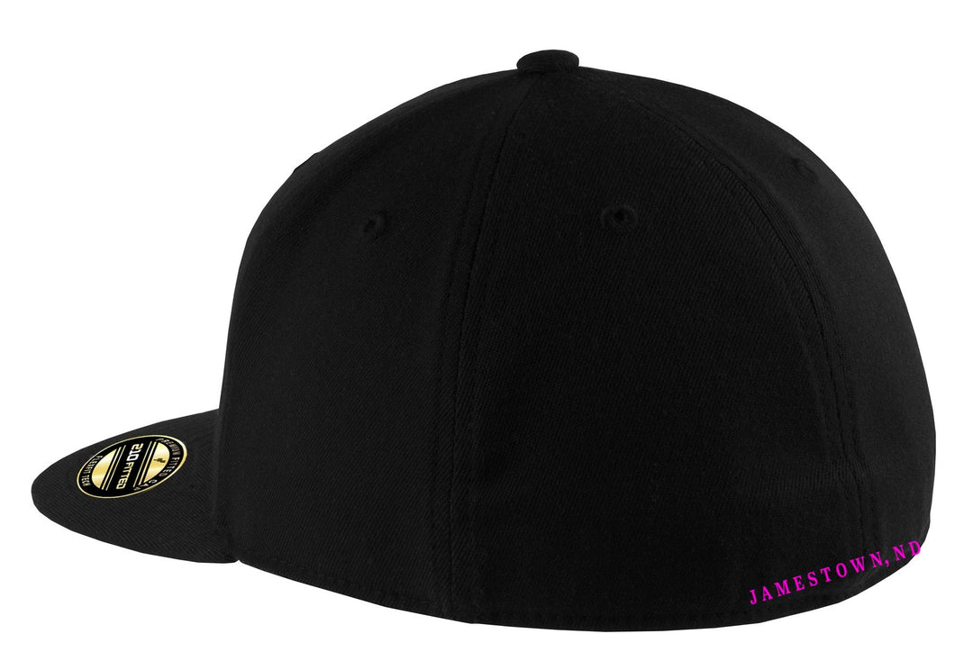 Port Authority Flexfit 210 Flat Bill Cap. C808 — Black