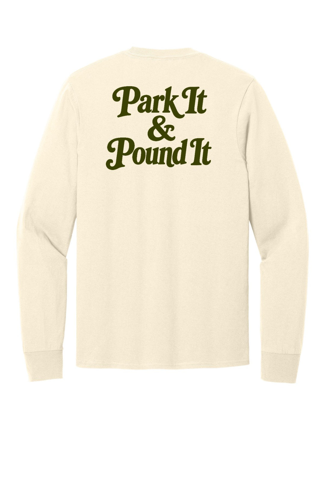 Port &amp; Company - Long Sleeve Core Cotton Tee. PC54LS — Natural