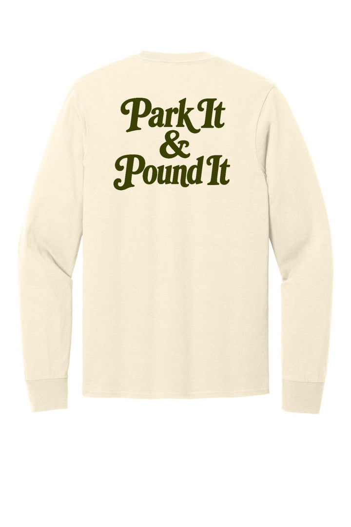 Port &amp; Company - Long Sleeve Core Cotton Tee. PC54LS — Natural