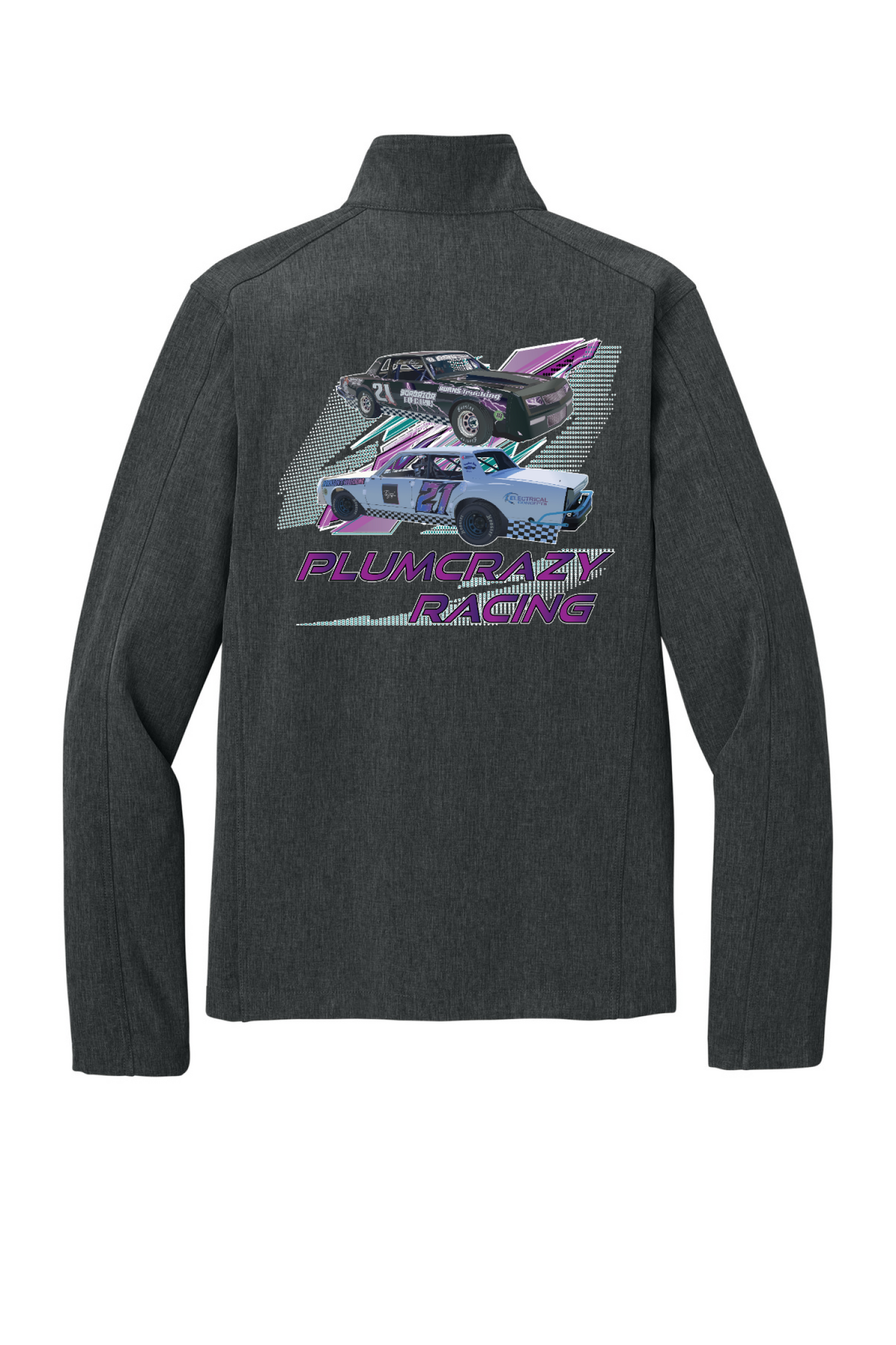 Back Design - Black Charcoal Heather