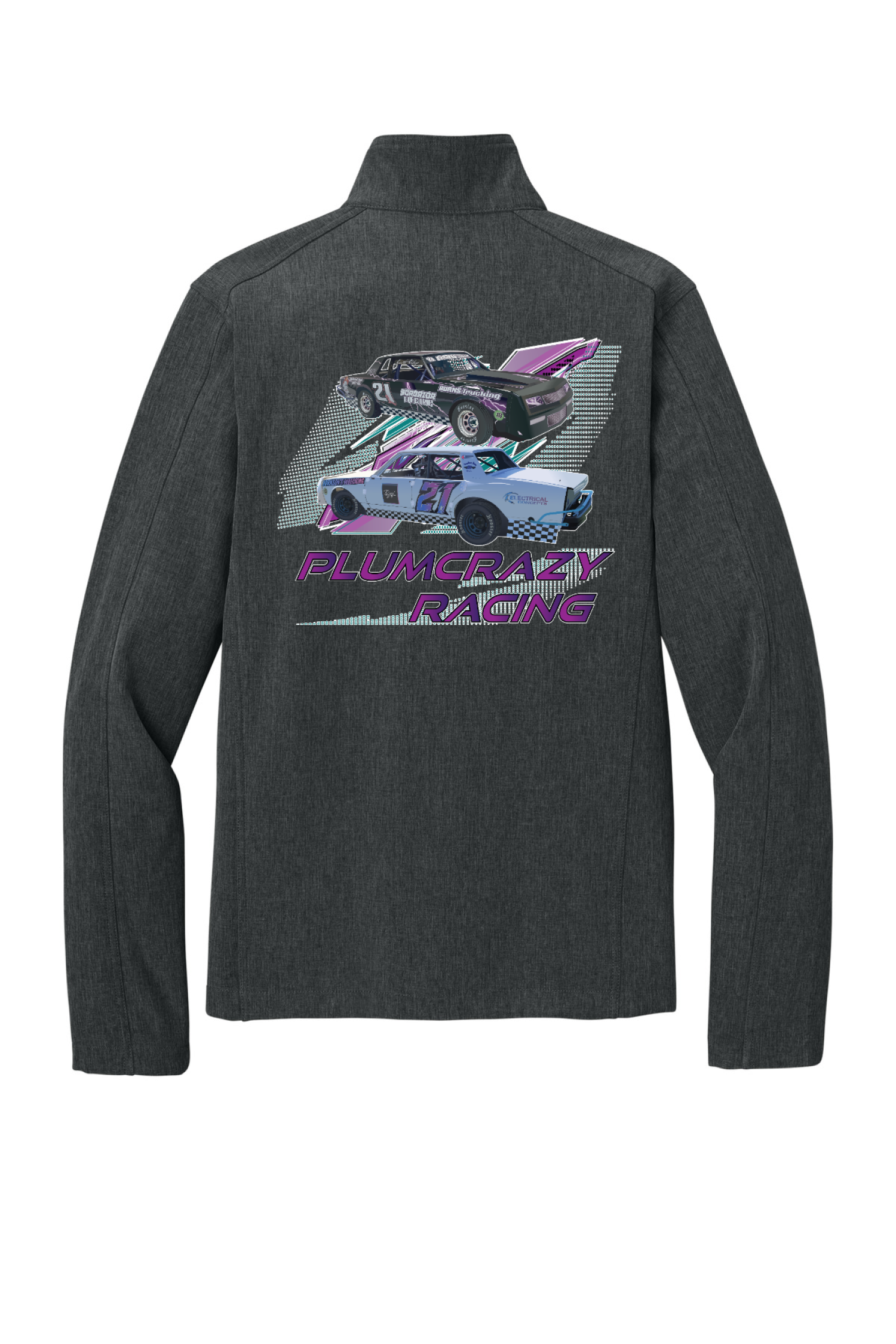 Back Design - Black Charcoal Heather