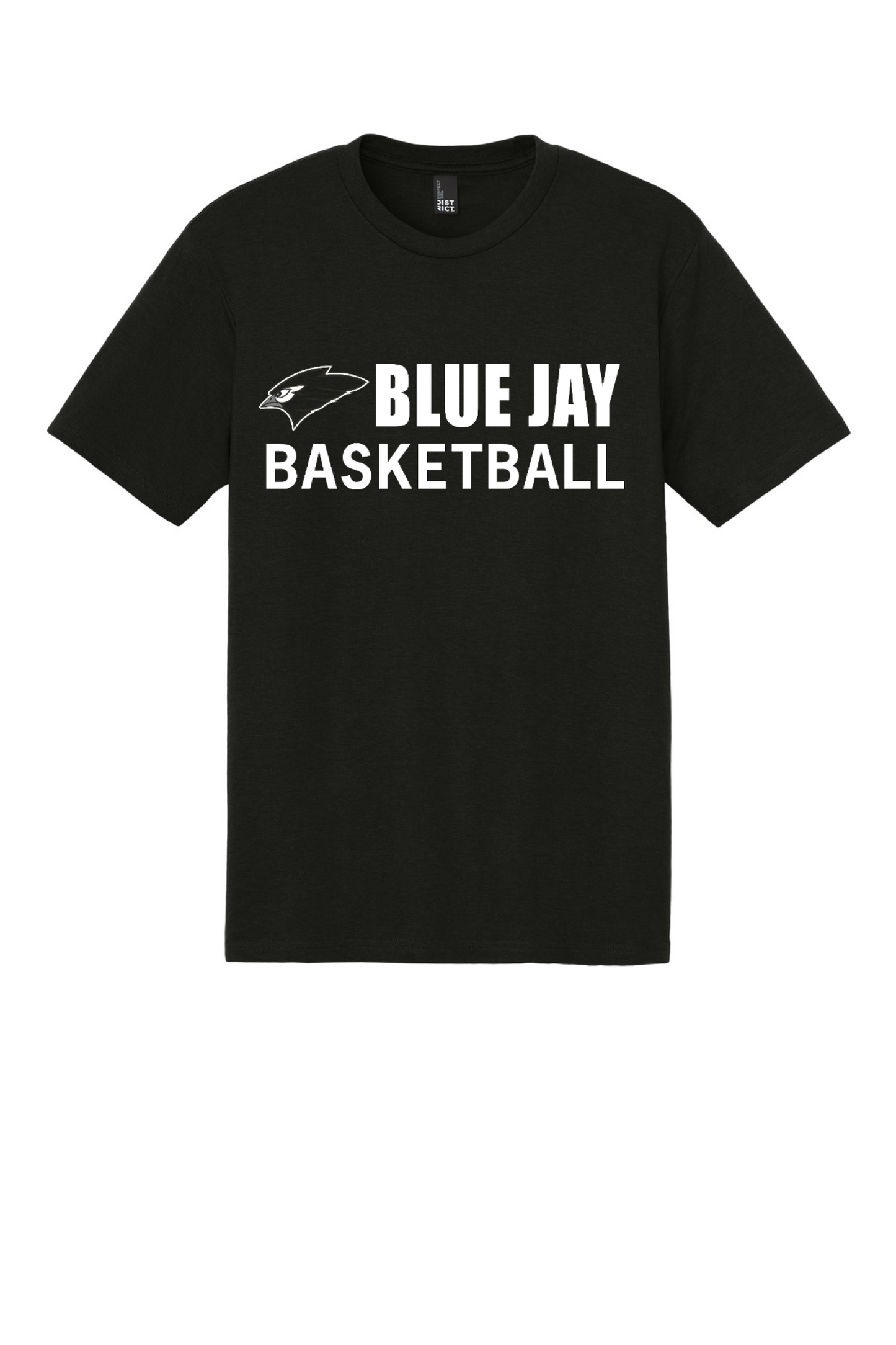 District Perfect Tri Tee Blue Jay BBALL 25-26