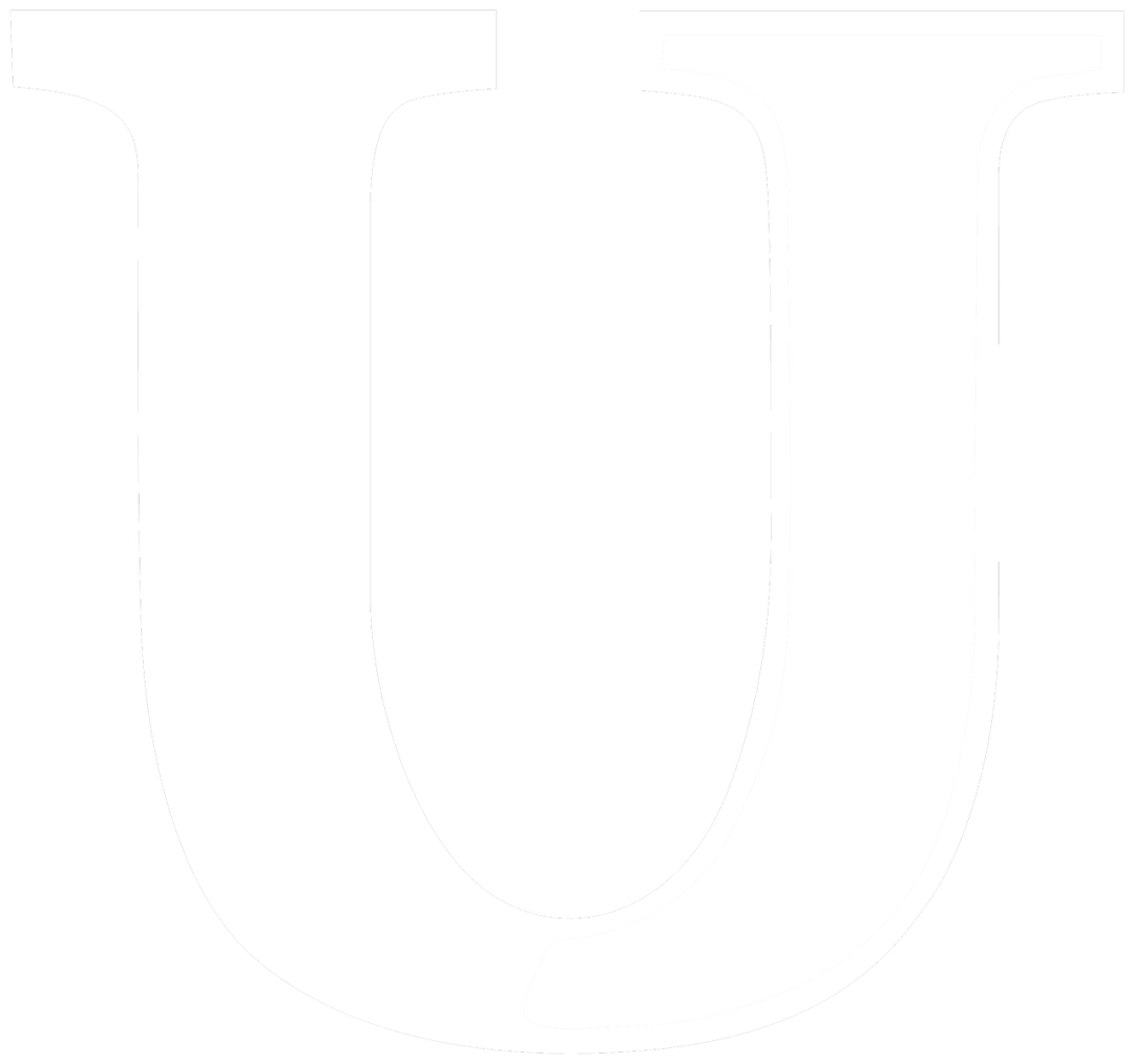UJ U white outline