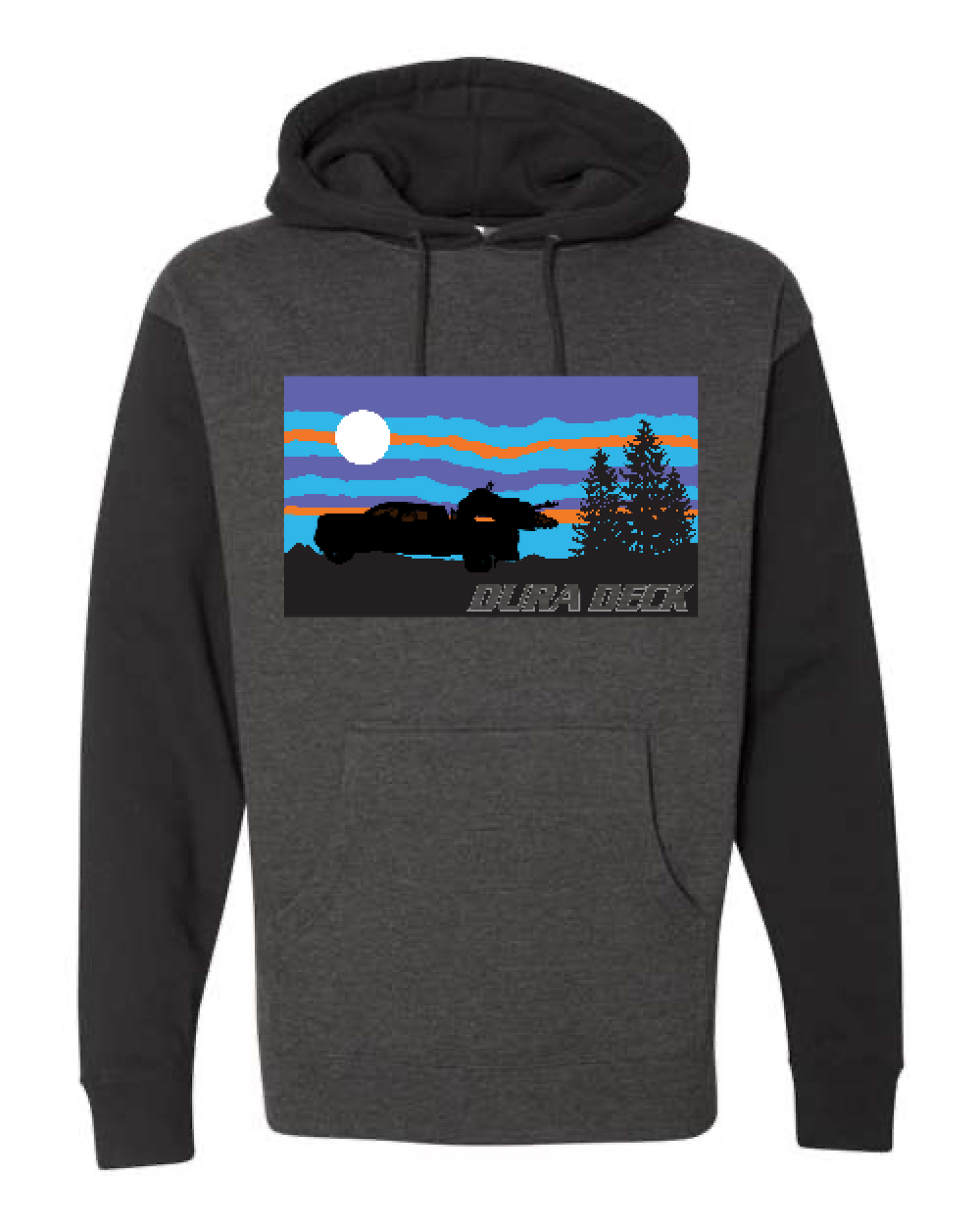 Front Design - Charcoal Heather/ Black