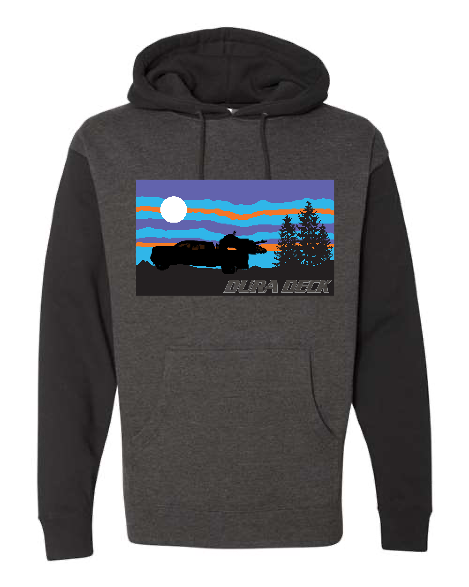 Front Design - Charcoal Heather/ Black