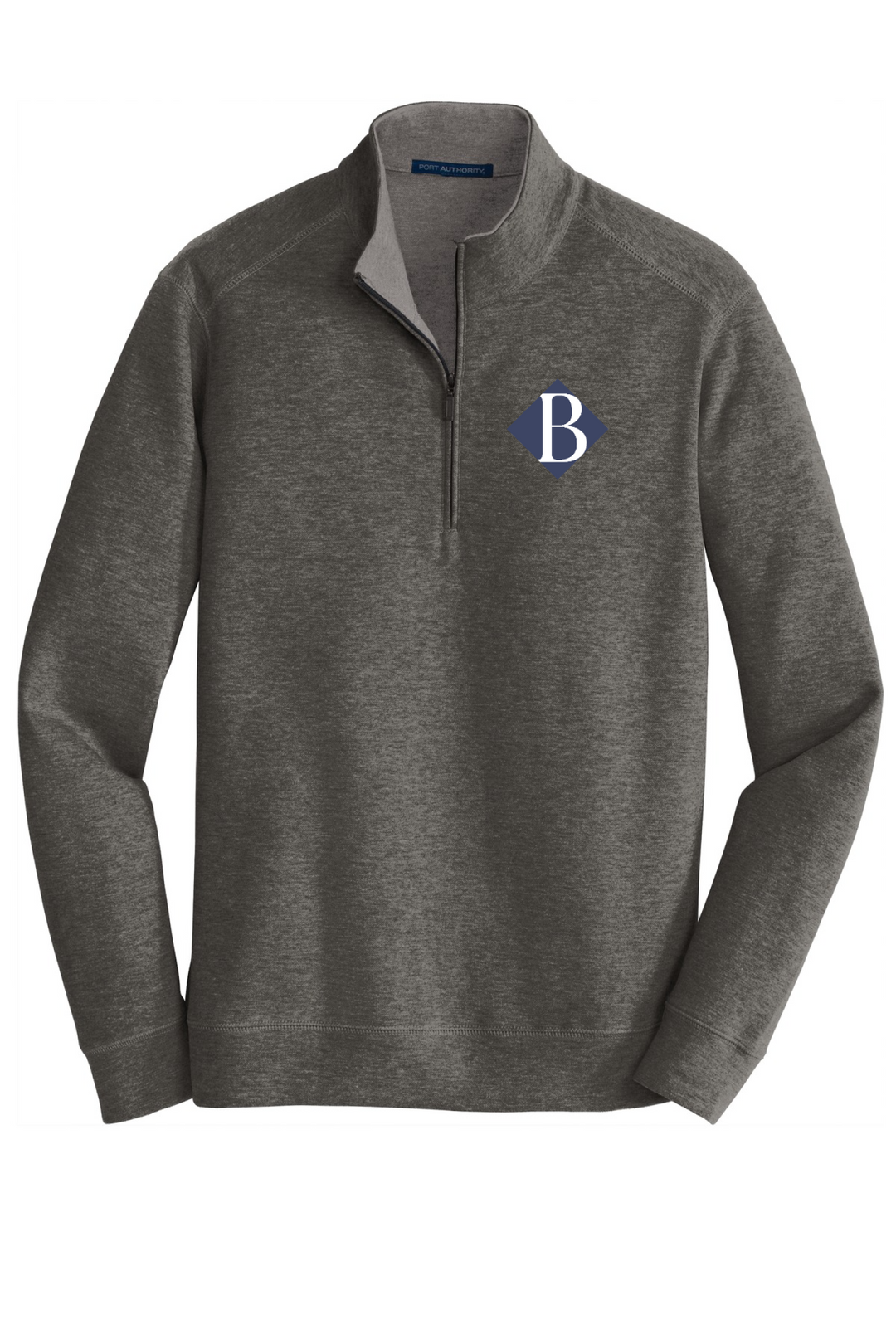 Front Design - Charcoal Heather/ Medium Heather Grey
