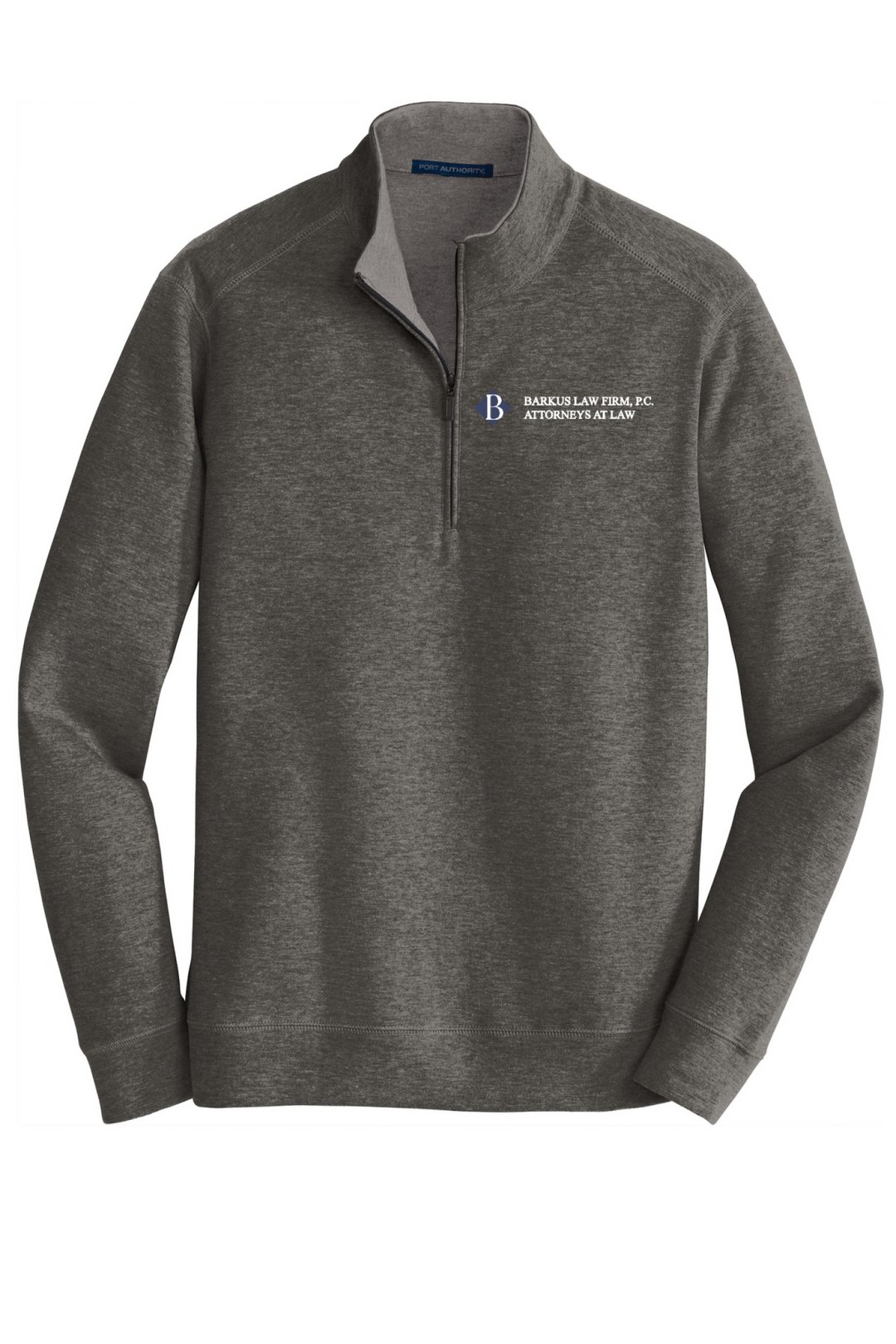 Front Design - Charcoal Heather/ Medium Heather Grey