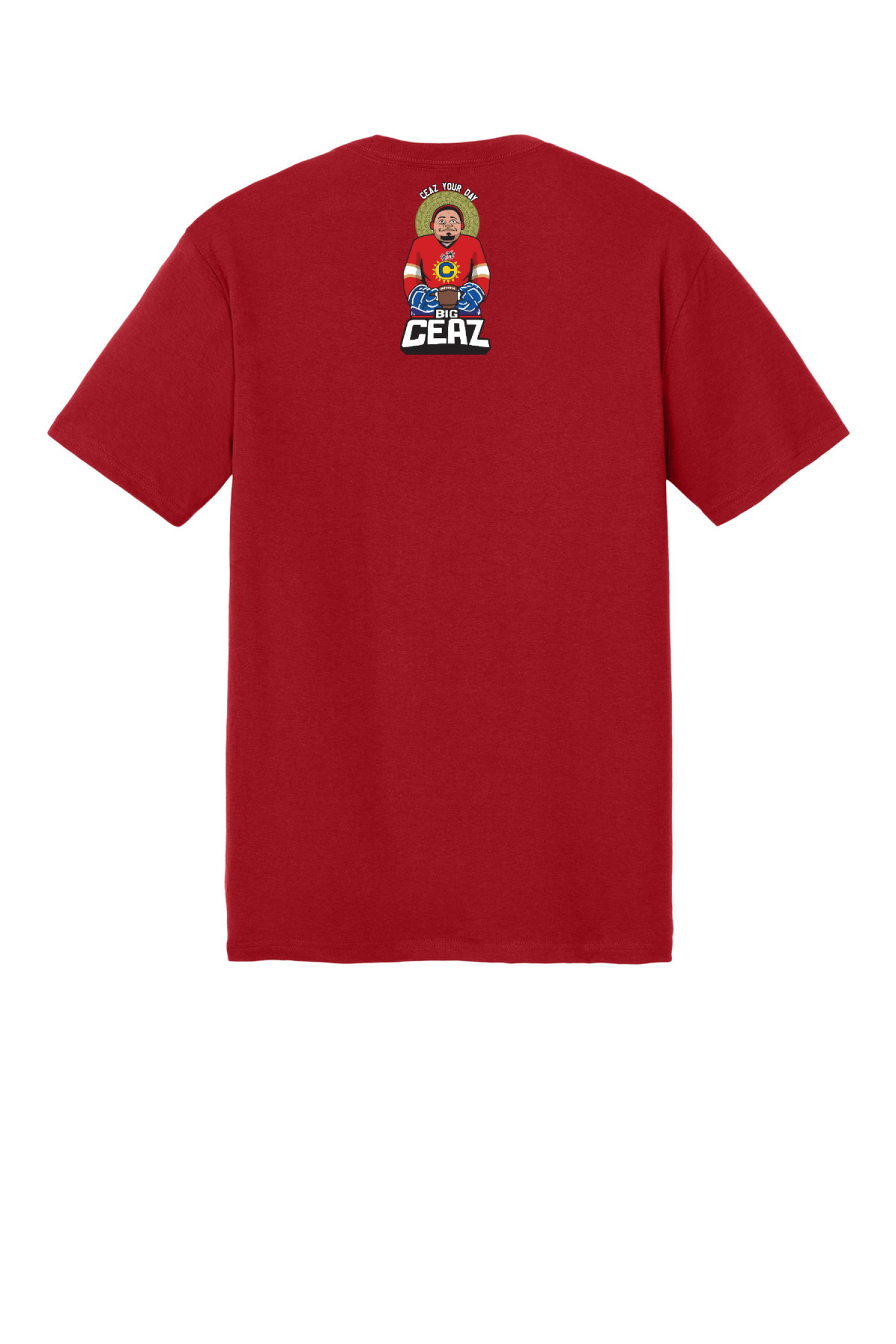 Bizzy Boy Tee Navy and Red. DM130