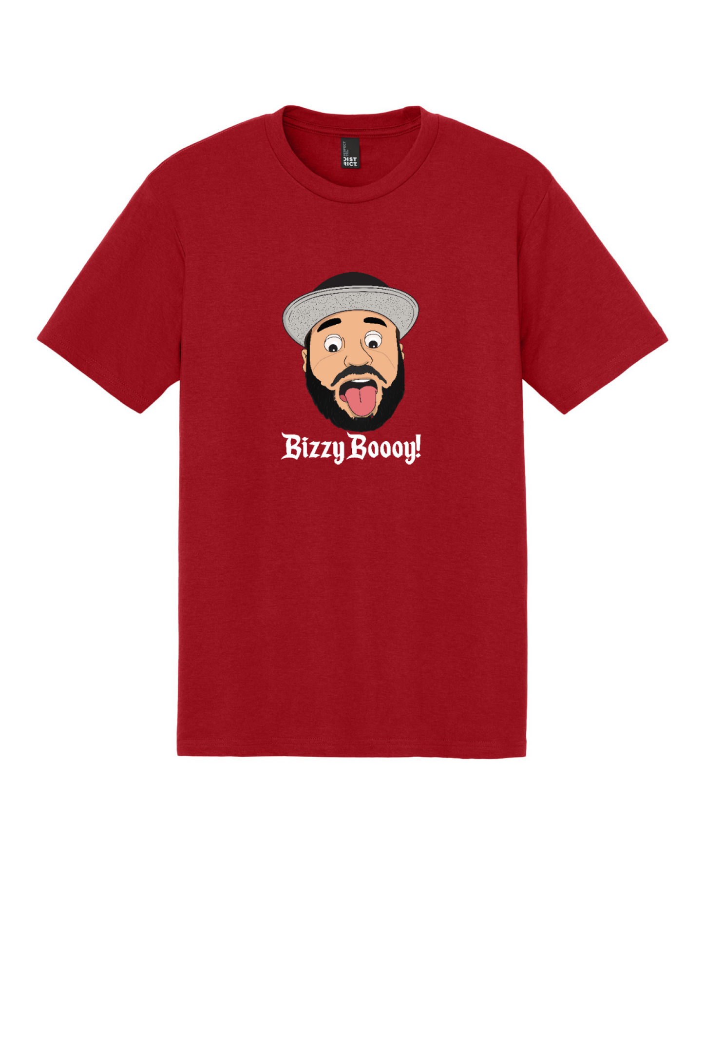 Bizzy Boy Tee Navy and Red. DM130