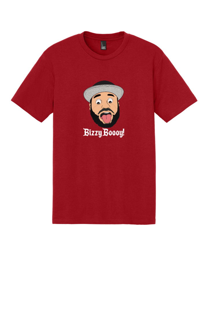 Bizzy Boy Tee Navy and Red. DM130
