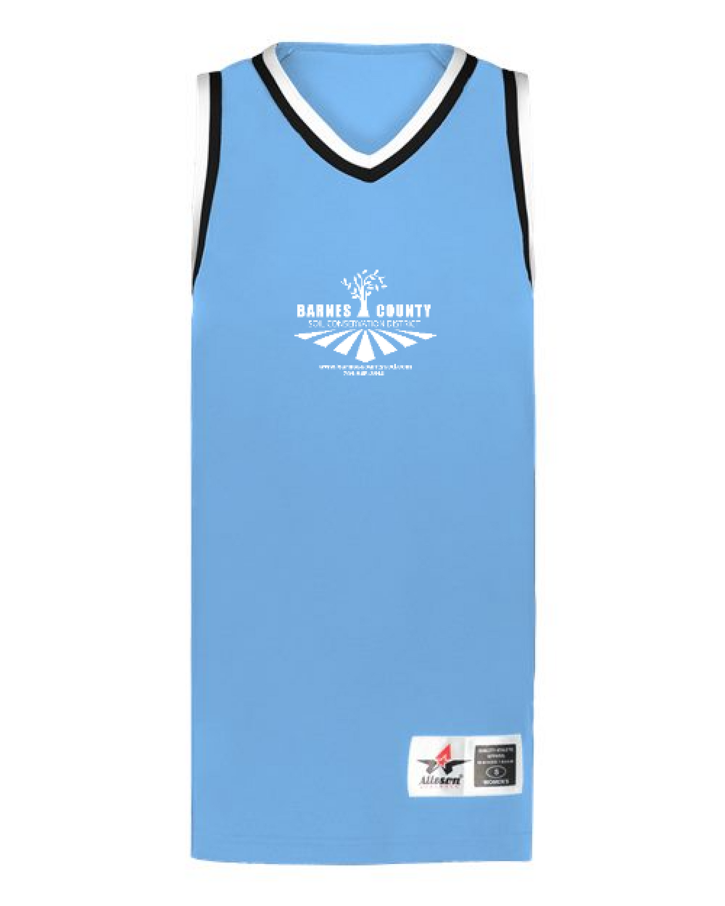 Front Design - Columbia Blue/ Black/ White