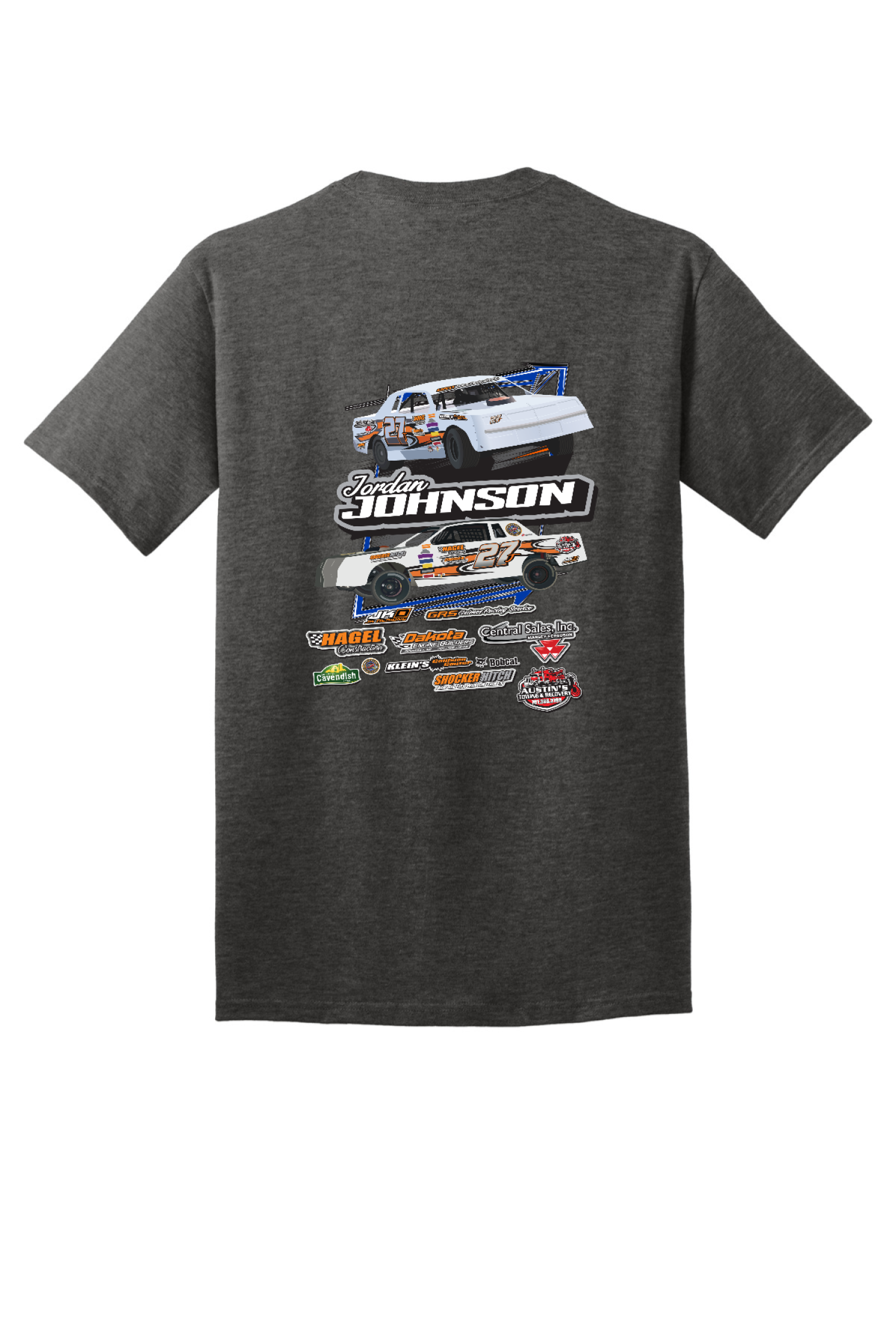 Back Design - Dark Heather Grey