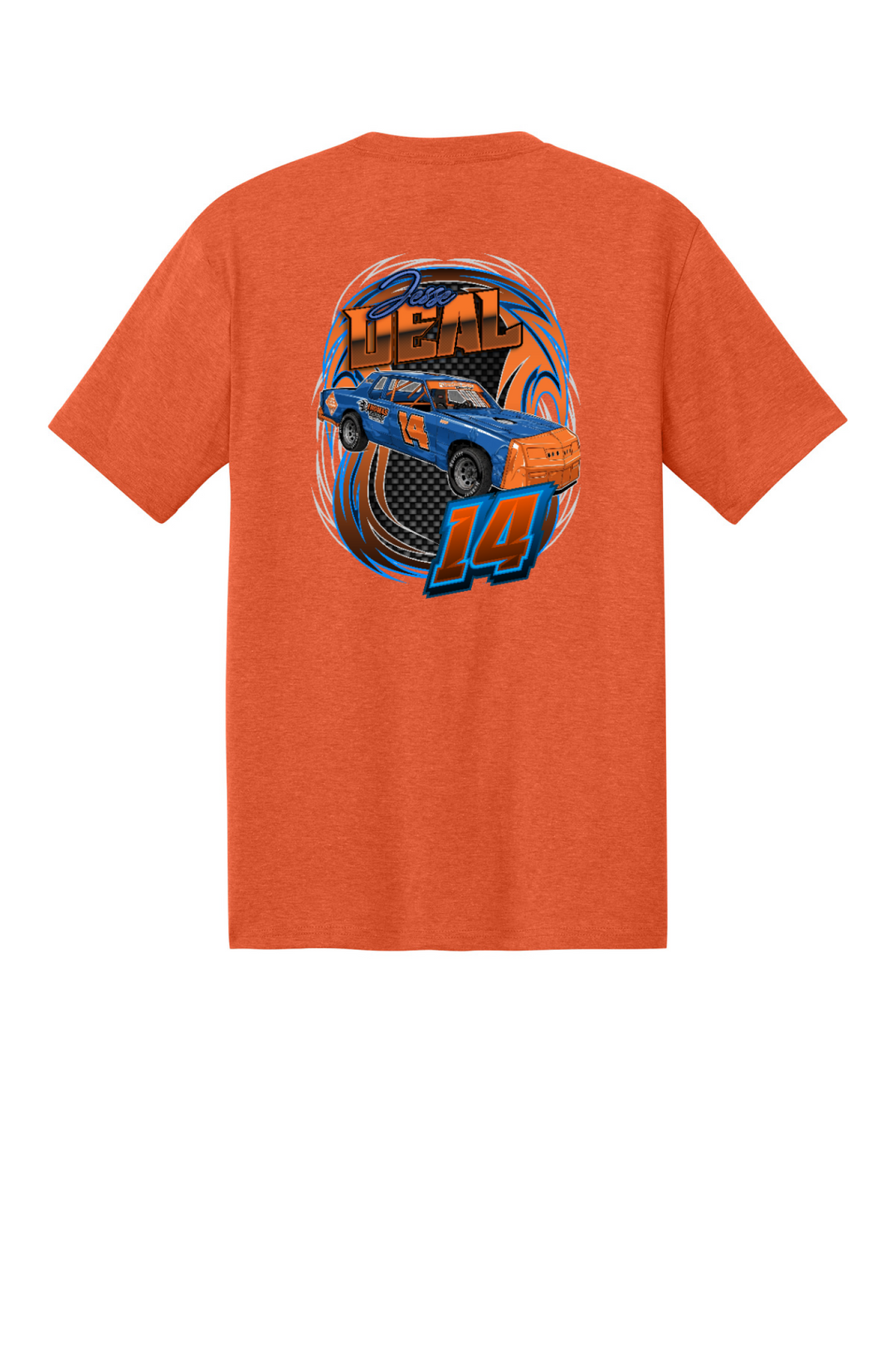Back Design - Deep Orange Heather