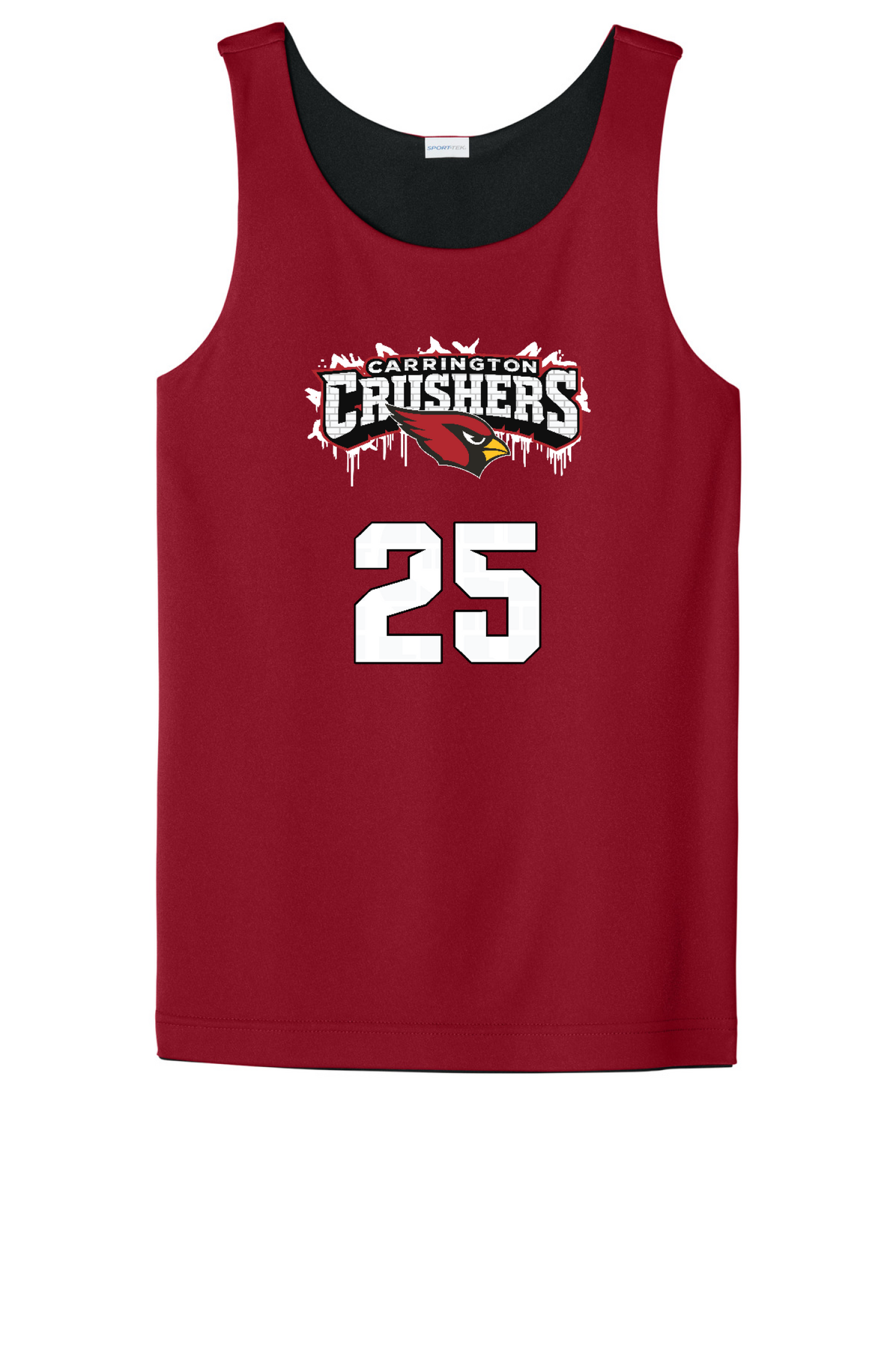 Front Design - Deep Red/ Black