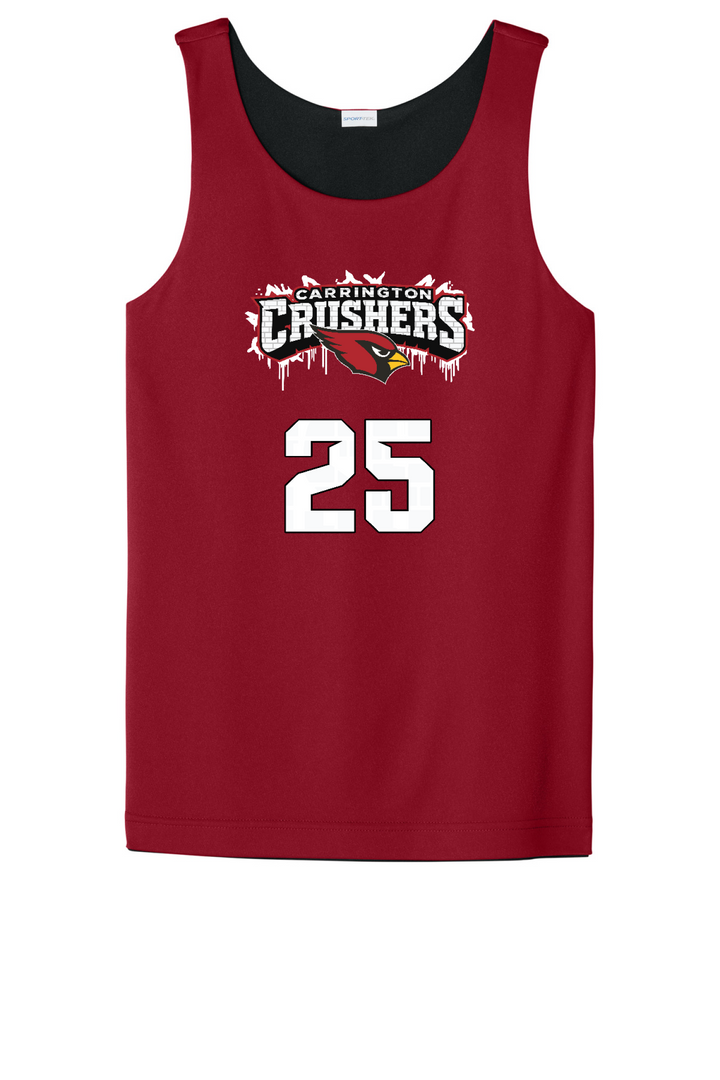 Front Design - Deep Red/ Black