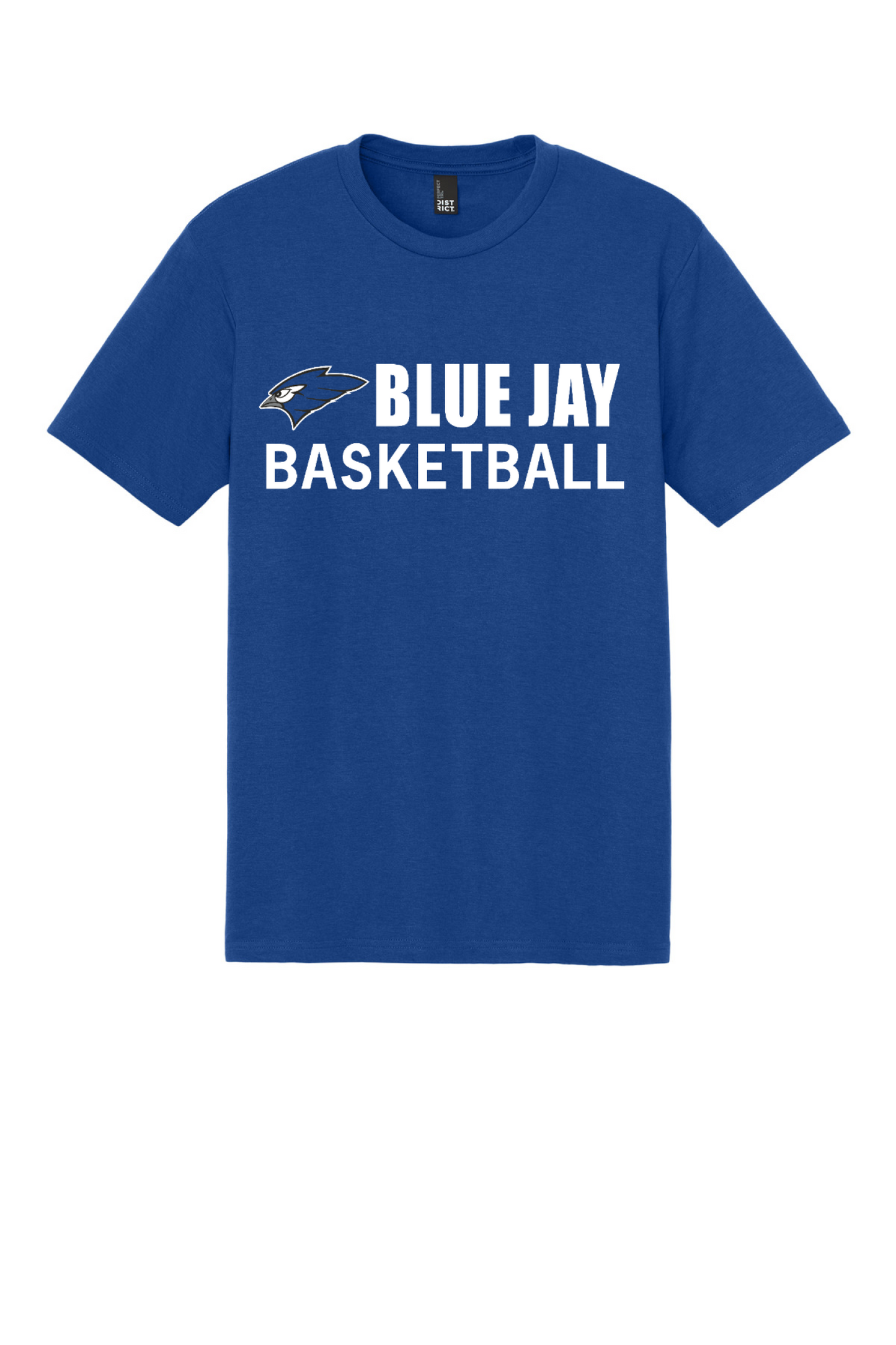 District Perfect Tri Tee Blue Jay BBALL 25-26