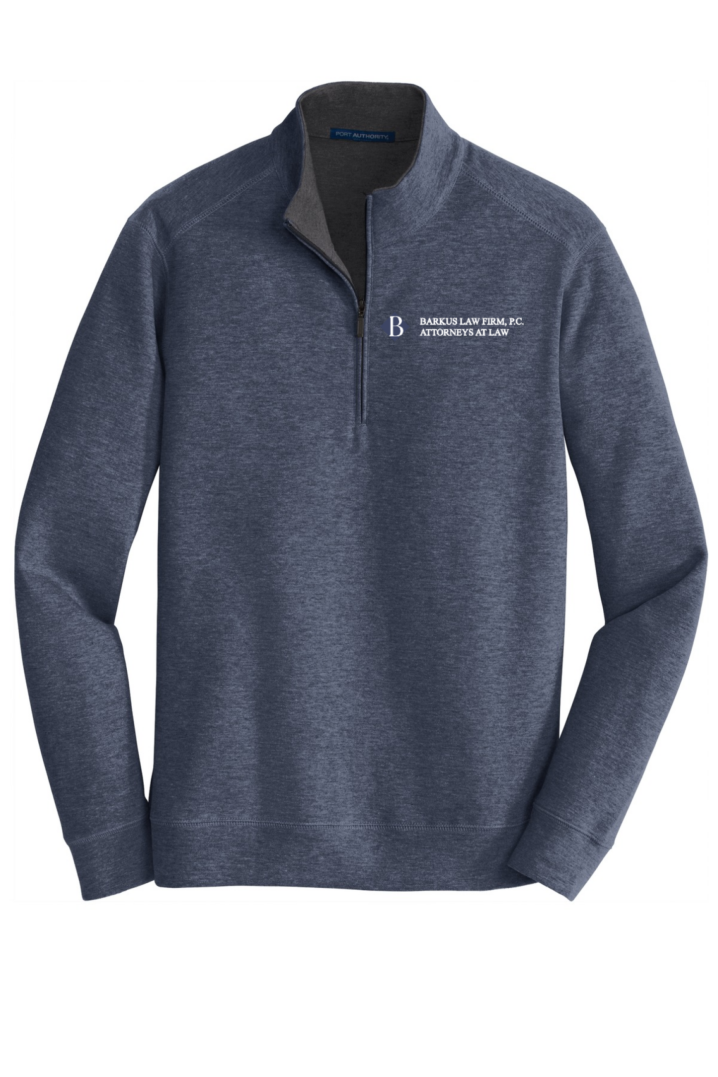 Front Design - Estate Blue Heather/ Charcoal Heather